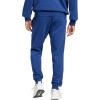 imageadidas Mens Essentials Feel Cozy Fleece PantsDark BlueWhite