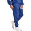 imageadidas Mens Essentials Feel Cozy Fleece PantsDark BlueWhite