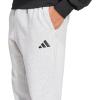 imageadidas Mens Essentials Feel Cozy Fleece PantsLight Grey HeatherBlack