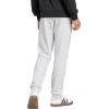imageadidas Mens Essentials Feel Cozy Fleece PantsLight Grey HeatherBlack