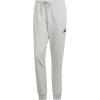 imageadidas Mens Essentials Feel Cozy Fleece PantsMedium Grey HeatherBlack
