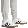 imageadidas Mens Essentials Feel Cozy Fleece PantsMedium Grey HeatherBlack