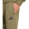 imageadidas Mens Essentials Feel Cozy Fleece PantsOlive StrataBlack