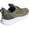 imageadidas Mens Lite Racer Adapt 70 Running ShoesOlive StrataNight CargoPulse Lime