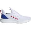 imageadidas Mens Lite Racer Adapt 70 Running ShoesWhiteBetter ScarletLucid Blue