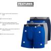 imageadidas Mens Microfiber Boxer Briefs Underwear Multipack Athletic StretchFitCollegiate Royal BlueGreyCollegiate Navyperformance