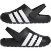 imageadidas Unisex Adult Adilette Clog 20 ClogsBlackWhiteBlack