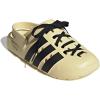 imageadidas Unisex Adult Adilette Clog 20 ClogsWarm VanillaBlackGold Metallic