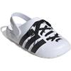 imageadidas Unisex Adult Adilette Clog 20 ClogsWhiteBlackGold Metallic