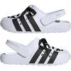 imageadidas Unisex Adult Adilette Clog 20 ClogsWhiteBlackGold Metallic
