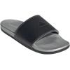 imageadidas Unisex Adult Adilette Comfort Slide SandalBlackBlackSilver Metallic