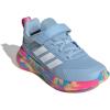 imageadidas UnisexChild Fortarun 40BlueMagic Grey MetallicLucid Pink