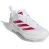 imageadidas Womens Adizero Instinct TPU Softball ShoesWhiteTeam Power RedWhite