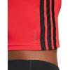 imageadidas Womens Train Essentials 3Stripes Cropped Tank TopPure RubyBlack