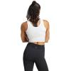 imageadidas Womens Train Essentials 3Stripes Cropped Tank TopWhiteBlack