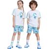 imageadidas boys Disney Lilo and Stitch Tshirt SetWhiteSemi Flash Aqua