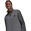 imageadidas mens Basic 3stripes Tricot Track SuitGrey