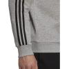 imageadidas mens Essentials Fleece 3stripes SweatshirtMedium Grey HeatherBlack