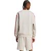 imageadidas mens Essentials Fleece 3stripes SweatshirtWonder AluminaPure Ruby