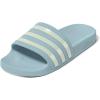 imageadidas womens Adilette AquaGlow BlueZero MetallicZero Metallic