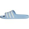imageadidas womens Adilette AquaGlow BlueZero MetallicZero Metallic
