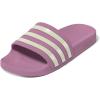 imageadidas womens Adilette AquaPreloved PurpleOff WhiteGrey