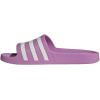 imageadidas womens Adilette AquaPreloved PurpleOff WhiteGrey
