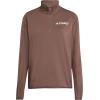 imageadidas womens Terrex Multi Climawarm Halfzip Tech Fleece Hiking SweatshirtEarth StrataEarth Strata