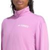 imageadidas womens Terrex Multi Climawarm Halfzip Tech Fleece Hiking SweatshirtPreloved Purple