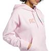 imageadidas womens Wordmark Graphic HoodieClear Pink