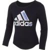 imageAdidas Girls Long Sleeve Scoop Neck Graphic TeeBlack With Multicolor