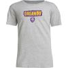 imageAdidas Unisex Kids Orlando City Sc MLS Short Sleeve TShirtMedium Grey Heather Orlando City Sc