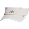 imageAdidas Womens Superlite Visor  Lightweight Athletic Sport Hat for WorkoutsAlumina BeigeSilver MetallicWhite30