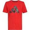 imageadidas Boys Short Sleeve Cotton Bos Ghost Logo TshirtBetter Scarlet