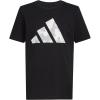 imageadidas Boys Short Sleeve Cotton Bos Ghost Logo TshirtBlack