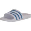 imageadidas womens Adilette AquaWhiteBlue Fusion MetallicWhite