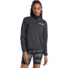 imageadidas womens Terrex Multi Climawarm Halfzip Tech Fleece Hiking SweatshirtBlack