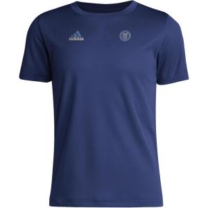 imageAdidas Unisex Kids New York City Fc MLS Short Sleeve TShirtTeam Navy Blue Nycfc
