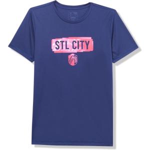 imageAdidas Unisex Kids St Louis City Sc MLS Long Sleeve TShirtTeam Navy Blue St Louis City Sc