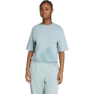 imageAdidas Womens Essentials Big Logo Boyfriend TShirtWonder SageGreen Earth