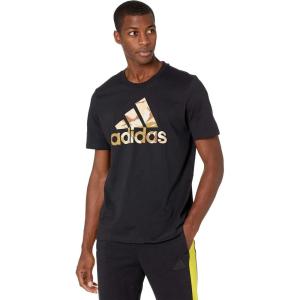 imageadidas Boys Short Sleeve Cotton Bos Ghost Logo TshirtBlackAlumina