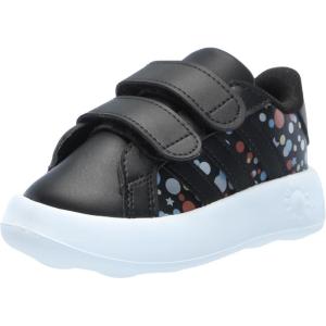 imageadidas Kids Grand Court 20 ShoesBlackBlackSilver Metallic