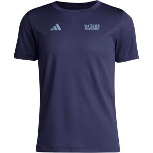 imageadidas Kids Vancouver Whitecaps FC PreGame Short Sleeve TShirtTeam Navy BlueVancouver Whitecaps