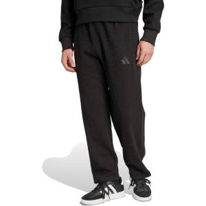 imageadidas Mens All Szn WaffleKnit Loose Open Hem PantsBlack