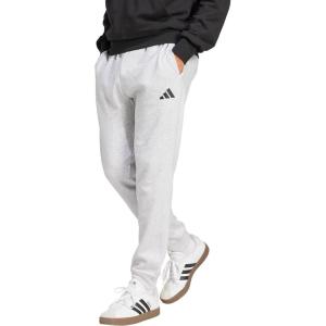 imageadidas Mens Essentials Feel Cozy Fleece PantsLight Grey HeatherBlack