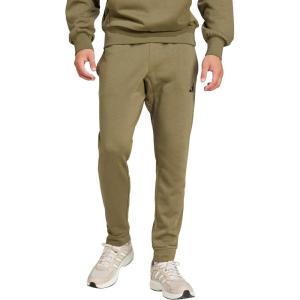 imageadidas Mens Essentials Feel Cozy Fleece PantsOlive StrataBlack