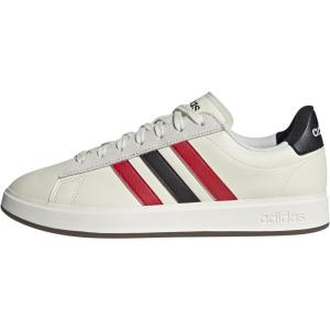 imageadidas Mens Grand Court 20 ShoeOff WhiteBetter ScarletBlack
