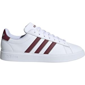 imageadidas Mens Grand Court 20 ShoeWhiteShadow RedGrey