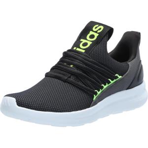 imageadidas Mens Lite Racer Adapt 70 Running ShoesBlackGreyLucid Lemon
