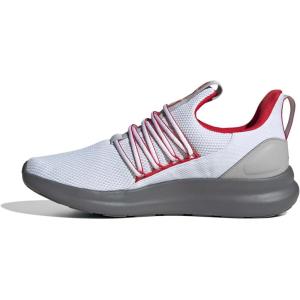imageadidas Mens Lite Racer Adapt 70 Running ShoesWhiteBetter ScarletGrey